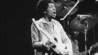 Billy Cox, Buddy Miles, Jimi Hendrix at Fillmore East on December 31, 1969
